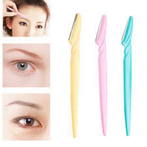 Tinkle Eyebrow Razor 3 Pack, Eyebrow Face Hair Removal & Shaper (random color)