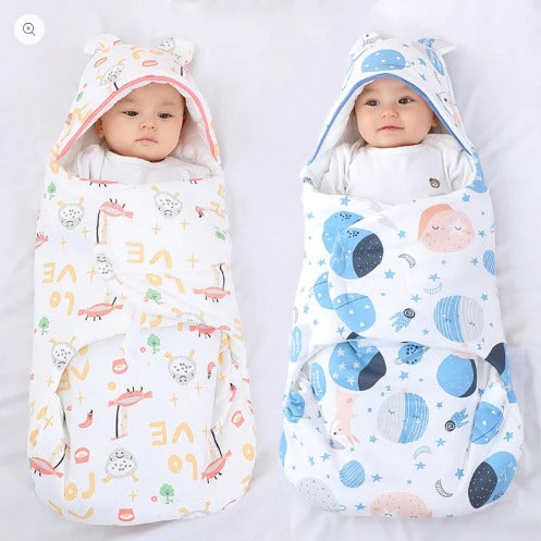 Newborn Baby Wrap Blankets Soft And Breathable Swaddle | Comfortable Sleeping Blanket For 0-1 Year Babies | Random Color