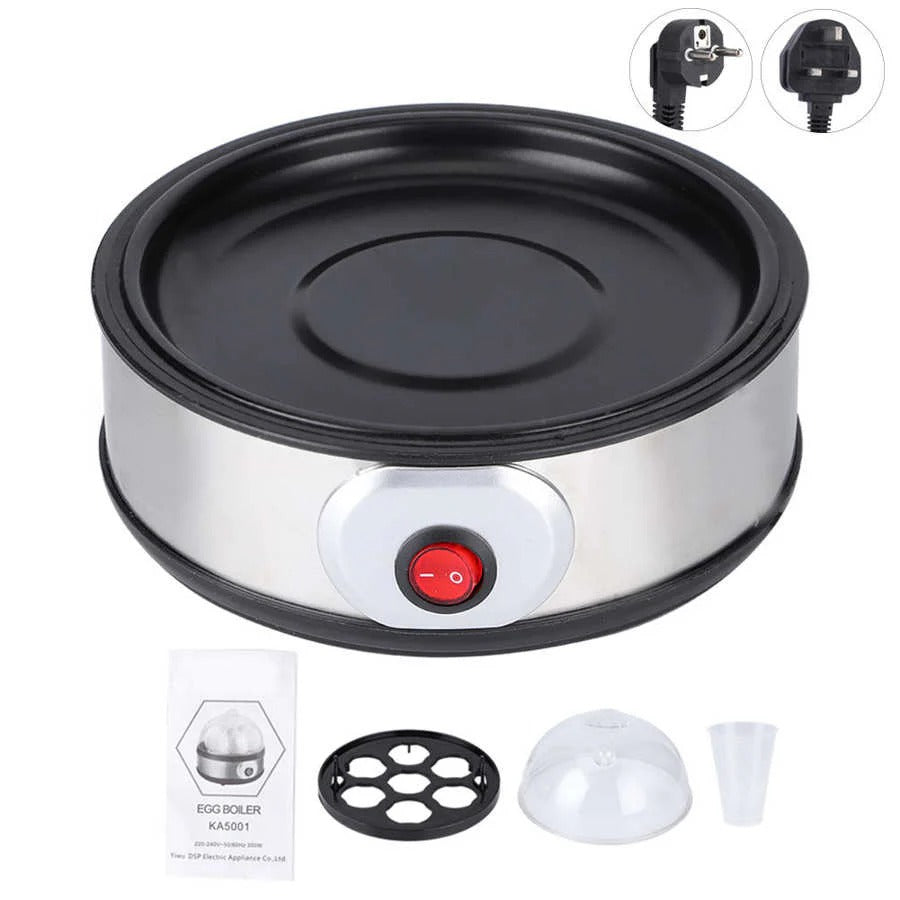 DSP Professional 350W Electric Egg Boiler With Steam Rack And Measuring Cup